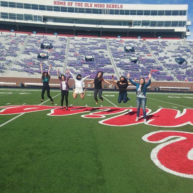 IEP students enjoy Vaught-Hemingway Stadium. 